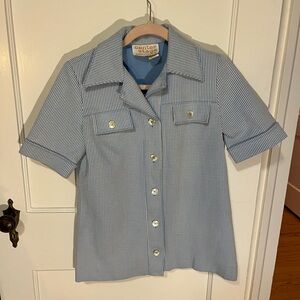 Vintage Center Stage Blue Striped Shirt